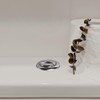 VILLCASE Toilet Flushing Press, 114 mm Silver Double Flushing Toilet
