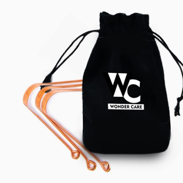 Wonder Care Tongue Scraper for Adults for Bad Breath Copper