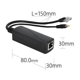 ANVISION Active 48V to 12V PoE Splitter Adapter, IEEE 802.3af Compliant 10/100Mbps for IP Camera Wirelss AP Voip Phone