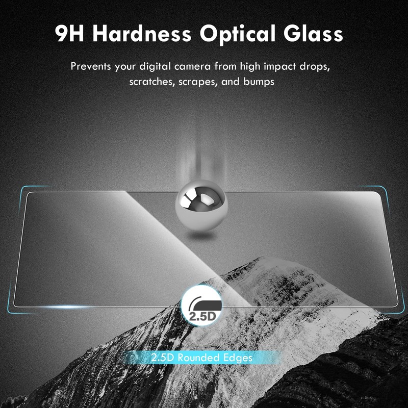 Rieibi 3-Pack Fuji X-H2S/X-H2 Screen Protector + Top Screen Protector