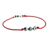 Triple Initial Beads Bracelet Anklet