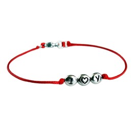 Triple Initial Beads Bracelet Anklet