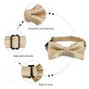Alizeal Boys Pre-tied Bow Tie Solid Color Fancy Plain Adjustable