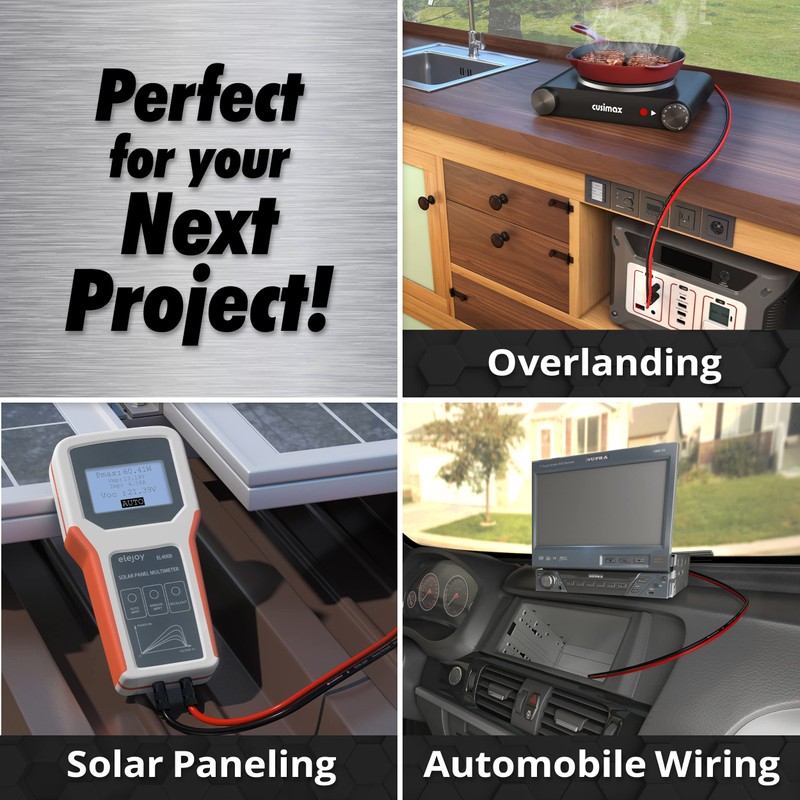 InstallGear 8 Gauge Wire (50ft) Copper Clad Aluminum CAA -