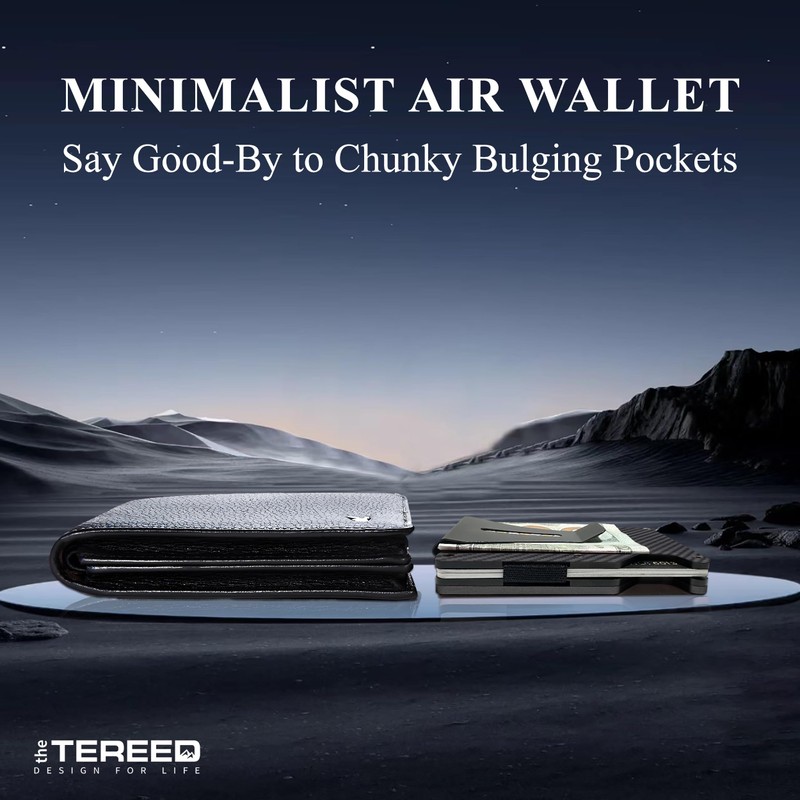 TEREED Minimalist RFID Blocking Card Holder Wallet (Q)