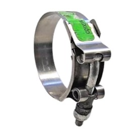 KarParts360 For Chevy Express Pasajeros 2010-2016 Intercooler Outlet Duct Clamp | Silver | Made Of Stainless Steel | T-Bolt Adjustment Type | 0.75 Inches/19 mm Band Width