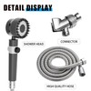 Handheld high-pressure shower head, with hose combination set, filter and