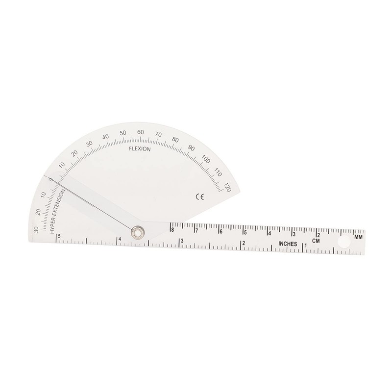 Orthopedic Goniometer, Transparent Orthopedic Ruler Solid for Finger