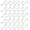 Coufce 30 Pcs Plastic Locking Shelf Support Pegs Clear Cabinet