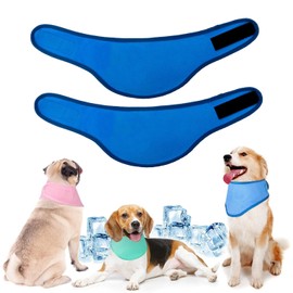 YEDUDA 2 Pack Dog Cooling Bandana - Instant Chill Out Cooling Dog Bandanas, Adjustable Cooling Kerchief for Small Medium Large Dogs for Hot Summer, Ice Scarf Avoid Sunstroke (2 Pack, Medium)