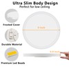 LED Ceiling Light Fixture Flush Mount, 9inch Modern LED Ceiling