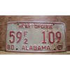 Vintage 1980 ALABAMA License Plate Antique Car Tag