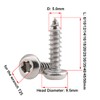 Qrity 50PCS M5x20mm Self Tapping Screw, Torx Pan Head Screws,