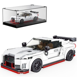 Mould King Speed Champion Car Models Building Toys with Display Case, 27031 Model Car Kits Building Blocks, Race Car Building Sets, JDM Kits for Adults Kids 8+(356PCS)