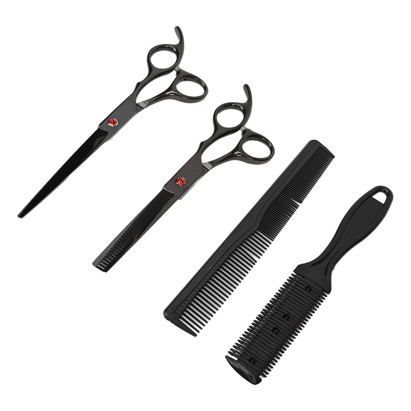 Hair Cutting Scissors Set with Straight Shear and Thinning Shear