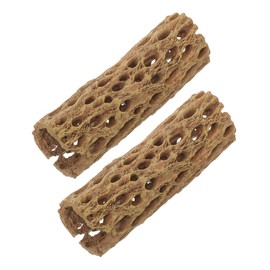 BESPORTBLE 2pcs Resin Shrimp House Decorations for Fish Tank Aquarium Hideaway Simulated Wood Texture