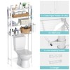 Hodonas Over The Toilet Storage, Bathroom Organizer Shelves Space Saver