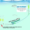 deegbbyi Pack of 5 Double Hook Reverse Bottom Rig, Fishing