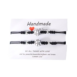 Matching Sports Bracelets for Granddaughter Grandson Friend Christmas Soccer Bracelet Gifts for Boys Girls Soccer Bracelets for Soccer Teams Teamsmates Gifts for Boys Who Love Sports