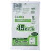 Japax GSN45 Trash Bags, White Translucent, Height 31.5 x Width