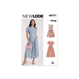 NEW LOOK Paper Pattern UN6777A Women's Dress and Jumpsuit A (8-10-12-14-16-18-20)