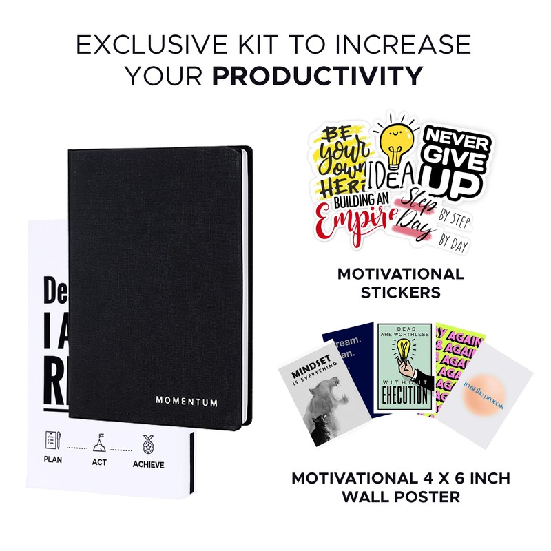 Momentum - Daily, Weekly, Monthly Productivity Planner Kit | Inspirational