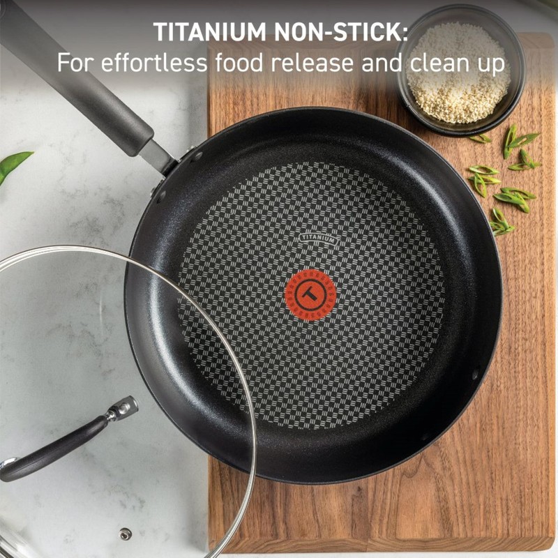 T-fal Ultimate Hard Anodized Nonstick Fry Pan With Lid 12