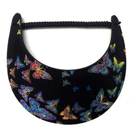 Foam Coil Back Sun Visors (Butterflies)
