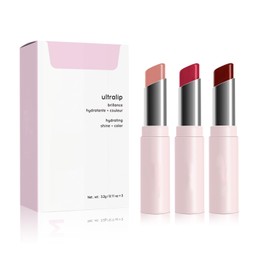 3 Colours Lipstick Set, Moisturiser Smooth Lipstick, Box Lipstick Set, Long Lasting Lipstick, Smudge-proof Lipstick, Nourishing Gloss with Shiny Feel, A