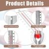 Tellegloww 12 Pcs V Shaped, Dual Scale Science Thermometers, Mercury
