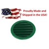 2" Round Green or Tan Plastic Louver Soffit Air Vent