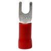 100PCS 8 AWG #10 M5 Insulated Fork Crimp Connector 62A