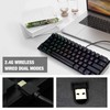 eirix Wireless/Wired Mechanical Keyboard, Compact Full Keys Programmable Gaming/Office Keyboard