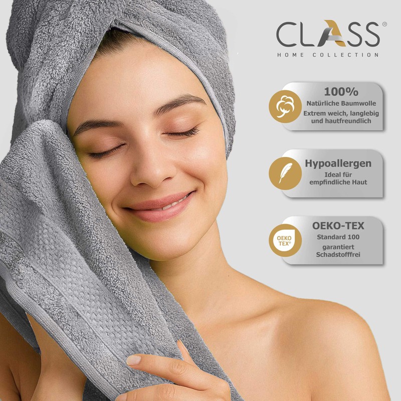 Class 4 Piece Terry Towelling Guest Towels Set of 4