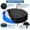 Round Above Ground Pool Cover 4-15FT, Waterproof Swimming Pool Blanket
