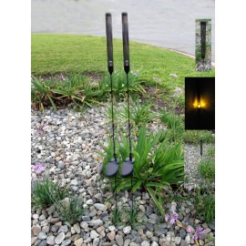 Garden Light  4 PIECES SOLAR POWERED GARDEN DECORATIVE CAT TAIL YELLOW LED SOLAR LIGHT