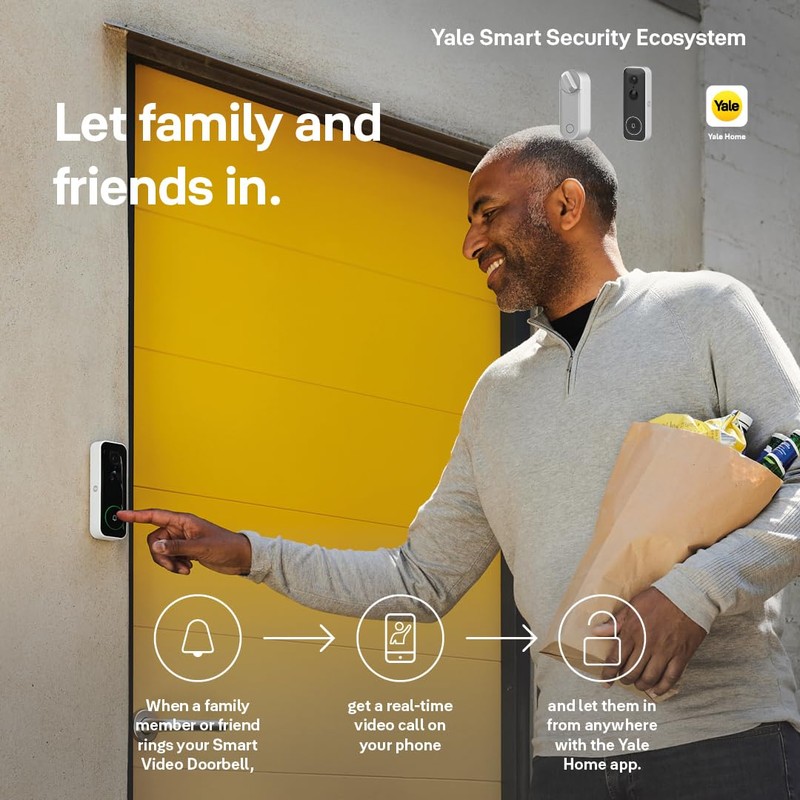 Yale - Smart Video Doorbell [NO SUBSCRIPTION REQUIRED] Full HD
