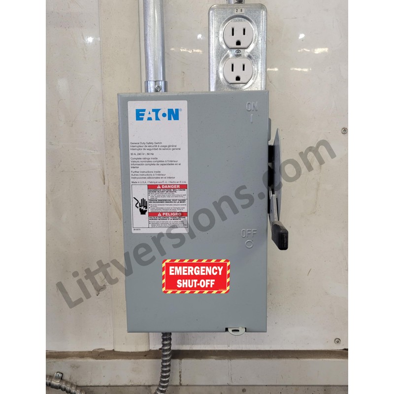 Littversions Bulk Small 2" x 1" Emergency Shut-Off Fuel Switch