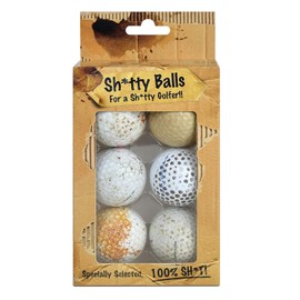ON PAR 6 Pack Shitty Golf Balls - A Pack of Completely Terrible Golf Balls