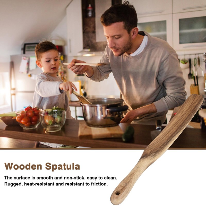 Spurtle for Sourdough Starter, Spreading, Cooking, Mixing, Reaching Bottom of