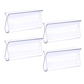 4 PCS Roller Shade Pulls Window Shade Pulls Blinds for Windows Shade Grips Blinds Shades R Type Lifting Clamp Pull Clear Plastic Hem Grip for Roller Shades Blinds Rolling Curtain Accessories