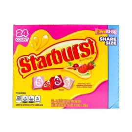 Starburst FaveREDS Fruit Chews King Size 24 Count -3.45 oz