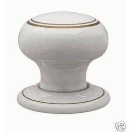 White Goldline Mortice Knob