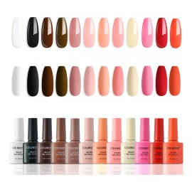 Gama De 12 Colores Gel Esmaltes Semipermanentes Coldrose