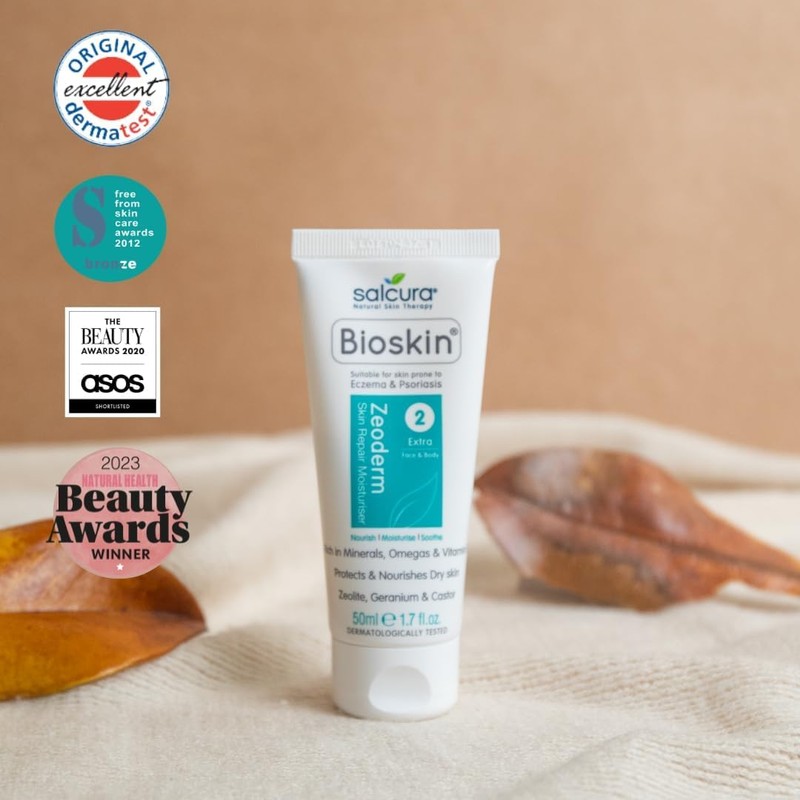 Salcura, Bioskin Zeoderm Skin Repair Moisturiser Twin Pack, Including Natural