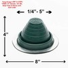 EAGLE 1: #3 Metal Roof Pipe Flashing Boot - Cut