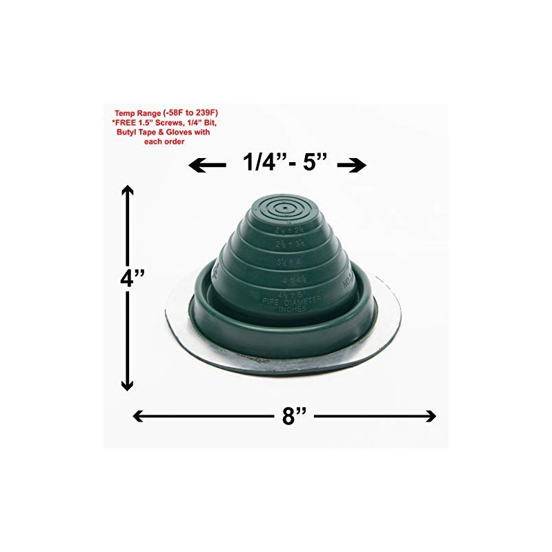 EAGLE 1: #3 Metal Roof Pipe Flashing Boot - Cut