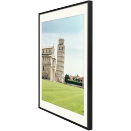 Golden State Art, 18x24 Metal Frames with Ivory Color Mat for 16x20 Picture - Include Sawtooth Hangers, Spring Clips - Easy for Wall Mounting - Real Glass (Black, 3-Pack)