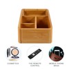 Ciieeo 1pc Bamboo Sundries Organizer Capacity for Office Storage Multi-Compartment