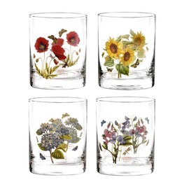 Portmeirion Botanic Garden Set of 4 Double Old Fashioned Glasses